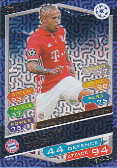 Douglas Costa Bayern Munchen 2016/17 Topps Match Attax CL Man of the Match #MM09